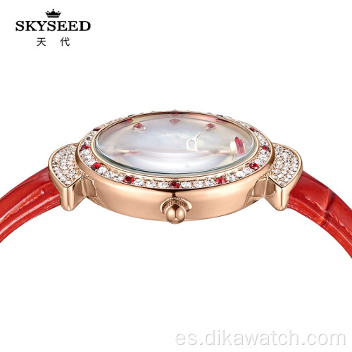 Reloj SKYSEED para mujer con cuarzo resistente al agua con diamantes